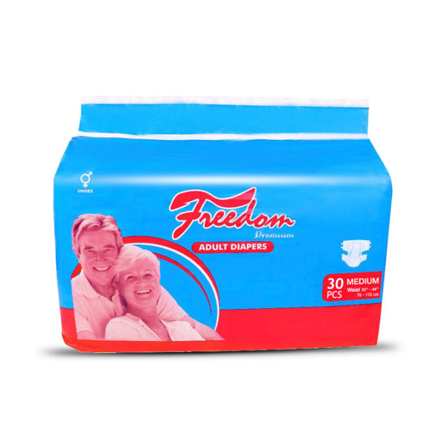 package of adult diaper of medium size